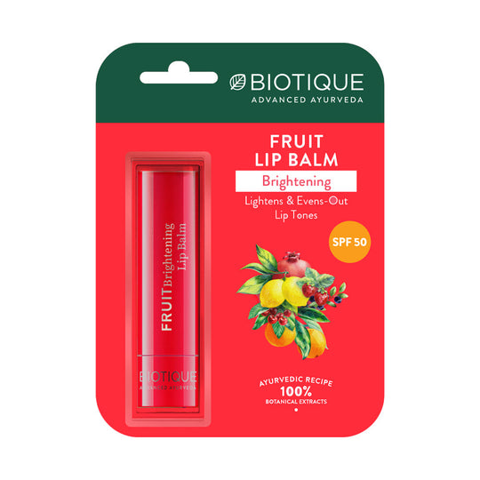 Biotique Fruit Brightening Lip Balm, 4g - Buy from Indicrest