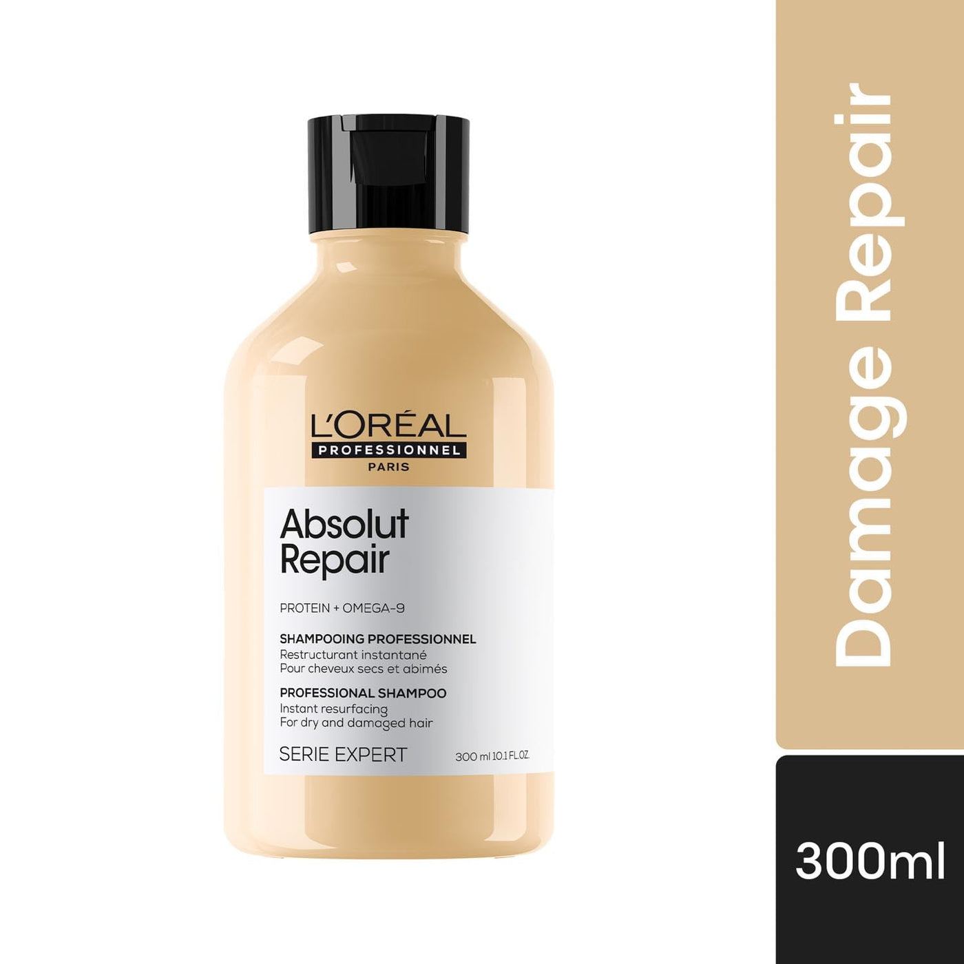 L'Oreal Professionnel Absolut Repair Shampoo 300ml | Absolut Repair Serum 90ml Combo