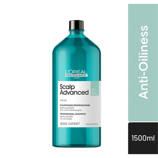 L'Oreal Professionnel Scalp Advanced Anti-Oiliness Dermo-Purifier Shampoo 1500ml | Deep Cleanse for Oily Scalp Buy at Indicrest