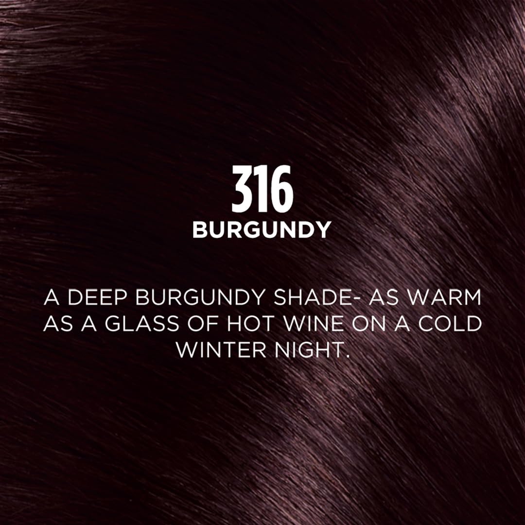 L'Oreal  Paris Casting Crème Gloss 316 Plum/Burgundy Hair Color, 87.5g+72ml2