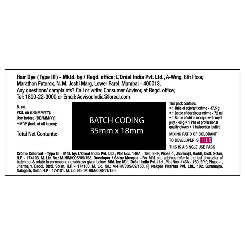 L’Oreal Paris Casting Crème Gloss Hair Color - 400 Dark Brown (87.5g + 72ml)10