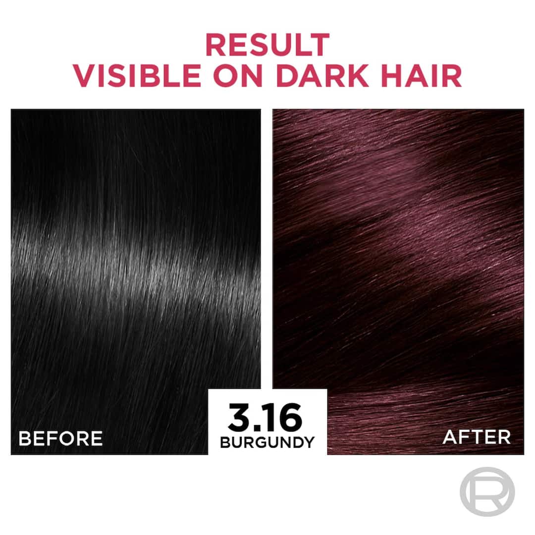 L'Oreal  Paris Excellence Creme Hair Color 3.16 Burgundy, 100g+72ml4