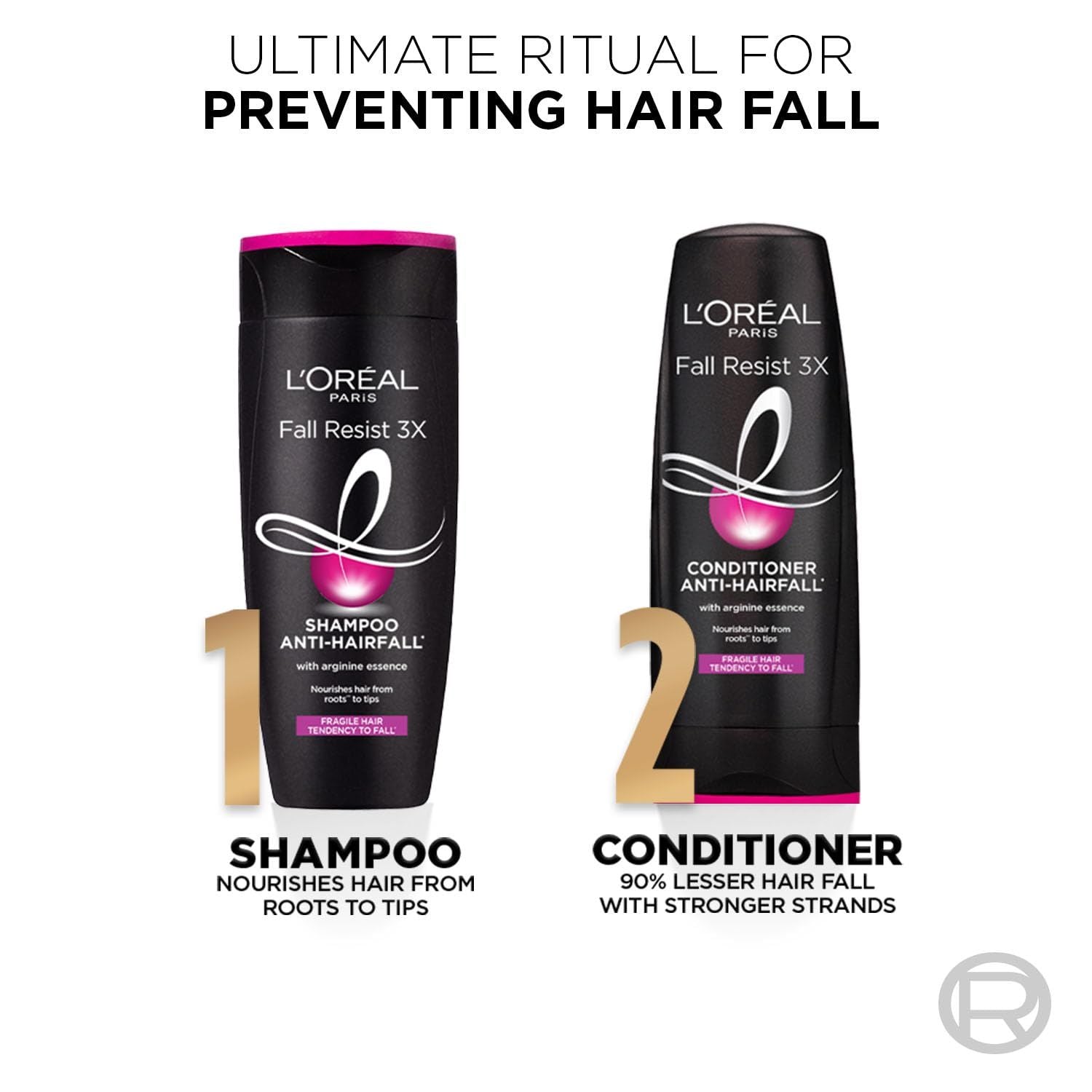L'Oreal Paris Fall Resist 3X Anti-Hair Fall Shampoo With Arginine 180ml2