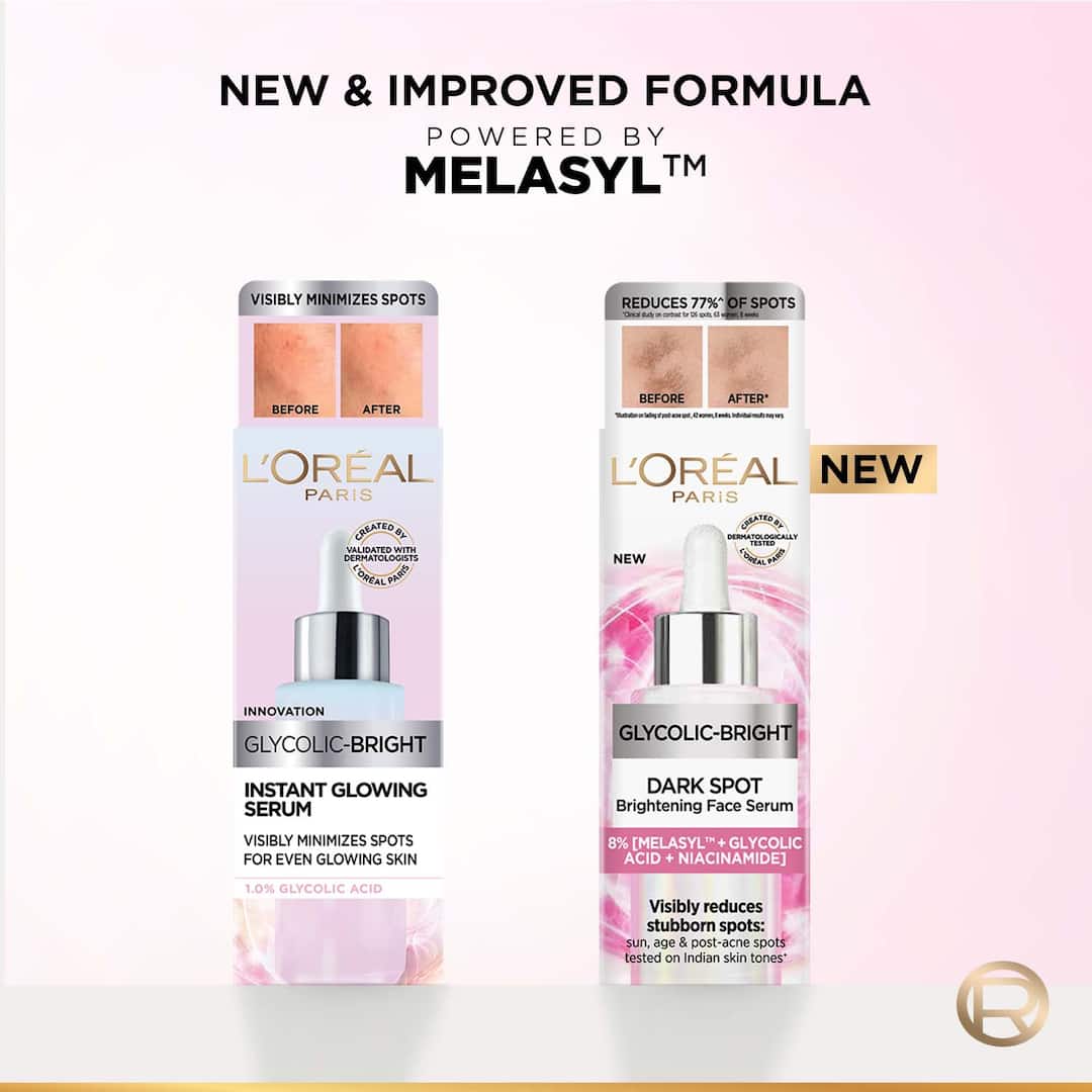 L'Oreal  Paris Glycolic Bright Dark Spot Serum 8% Glycolic Acid – 15ml12