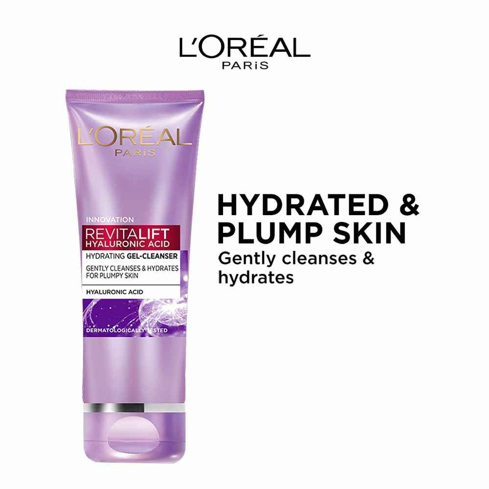 L'Oreal  Paris Revitalift Hyaluronic Acid Hydrating Gel Cleanser (100ml)2
