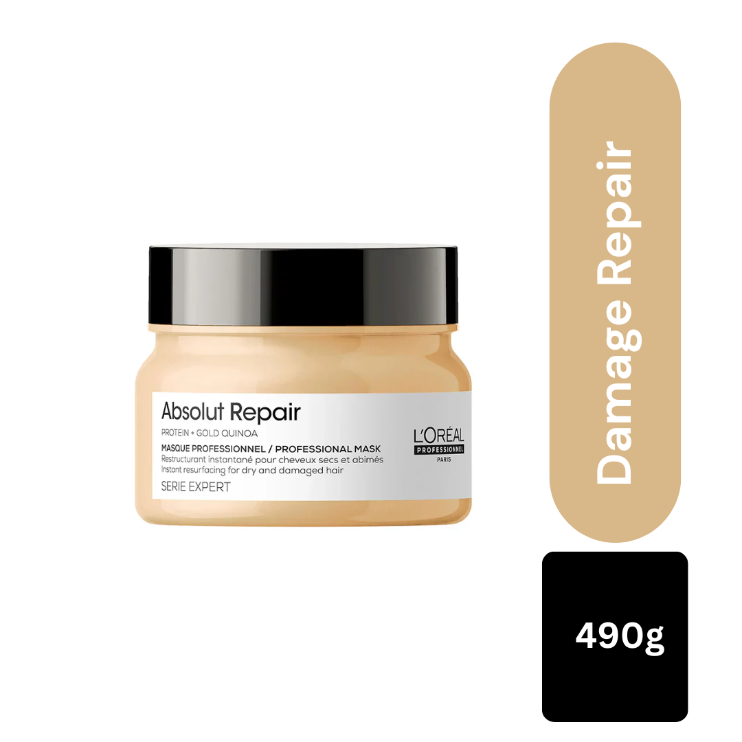 L'Oreal Professionnel Absolut Repair Mask 490g | Absolut Repair Serum 90ml Combo