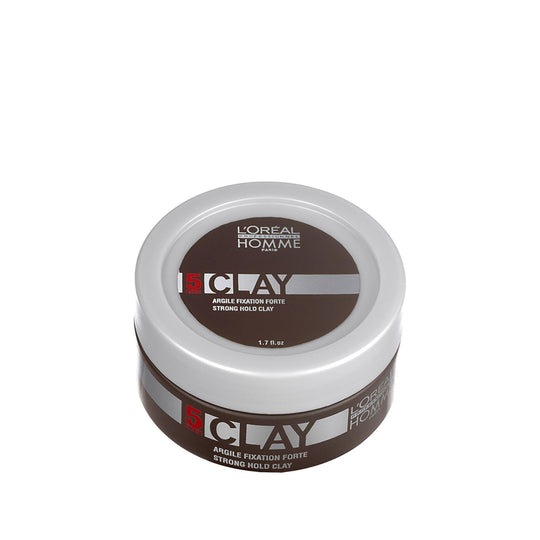 L'Oreal  Professionnel Paris - Homme 5 Force Strong Hold Matt Clay (50ml) Buy at Indicrest