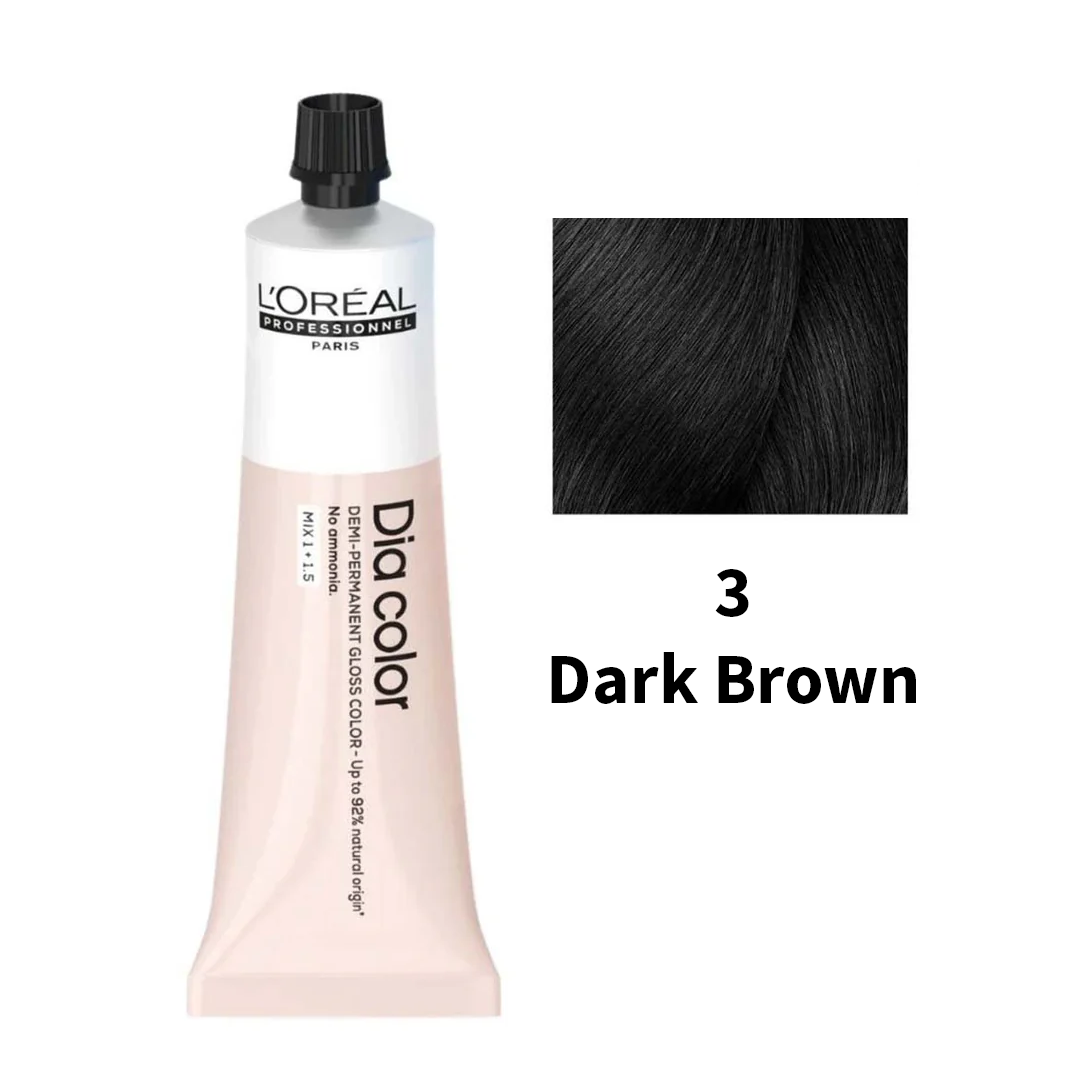 L'Oreal Professionnel Paris Dia Color 3-Dark Brown Hair Color, 50ml