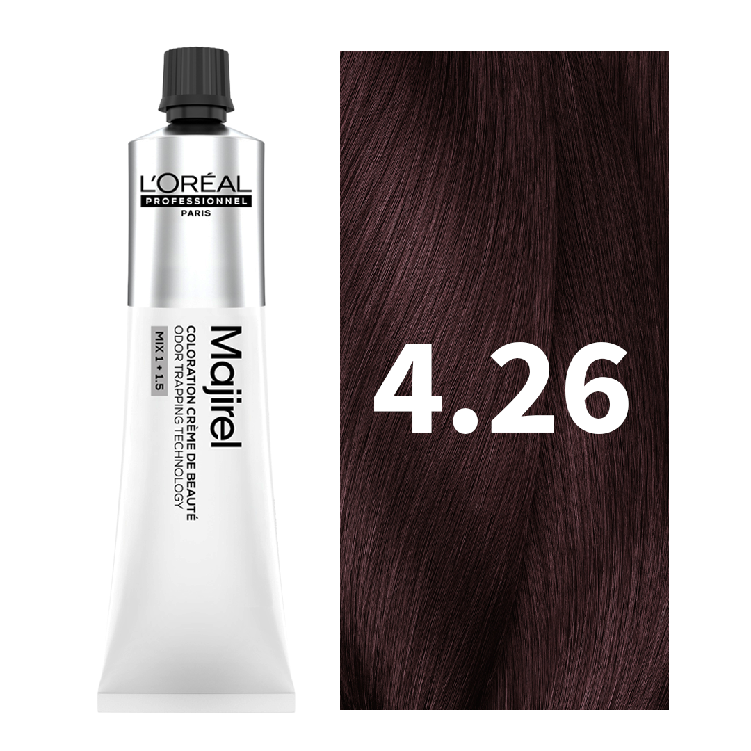 L'Oreal Professionnel Paris Majirel - 4.26 (Iridescent Red Brown) 49.5 g Buy at Indicrest