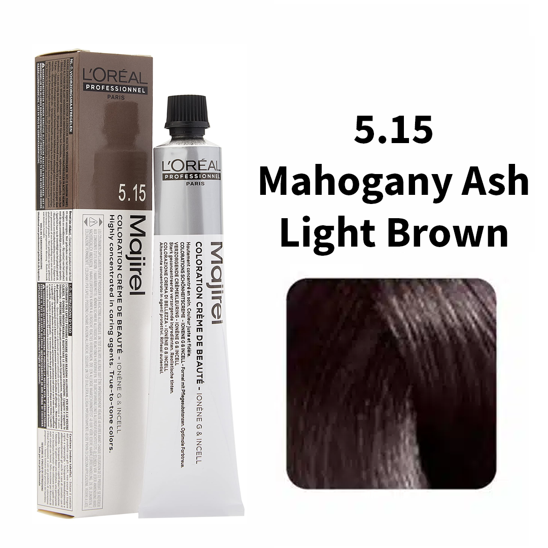 L'Oreal Professionnel Paris Majirel - 5.15 (Mahogany Ash Light Brown) 49.5g