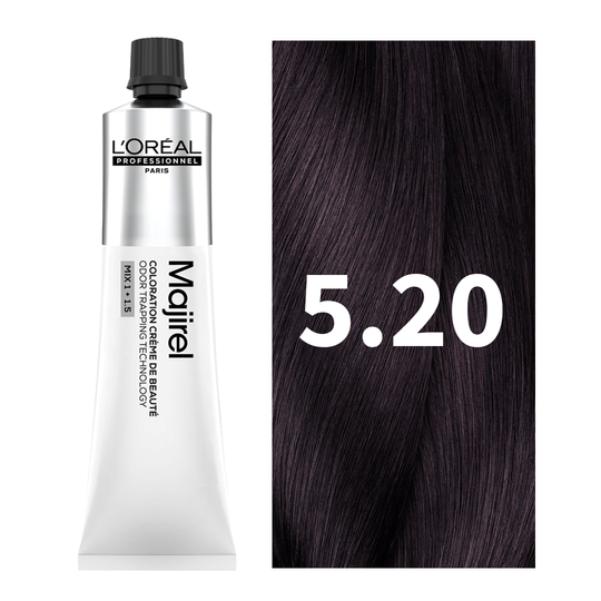 L'Oreal Professionnel Paris Majirel - 5.20 (Intense Iridescent Light Brown) 49.5 g Indicrest Buy at Indicrest