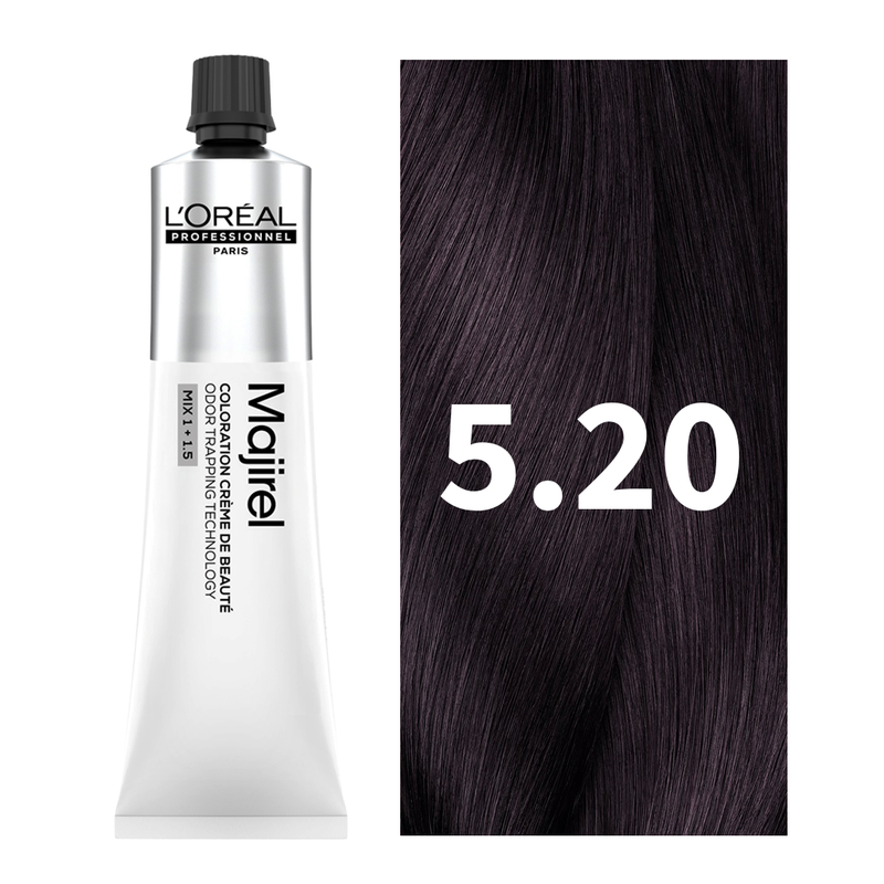 L'Oreal Professionnel Paris Majirel - 5.20 (Intense Iridescent Light Brown) 49.5 g Indicrest Buy at Indicrest