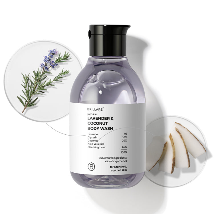 Brillare Lavender & Coconut Body Wash, 200ml - Buy from Indicrest
