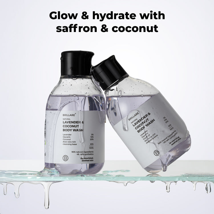 Brillare Lavender & Coconut Body Wash, 200ml - Image 2 - Buy from Indicrest