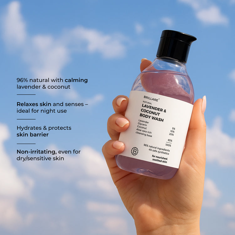Brillare Lavender & Coconut Body Wash, 200ml - Image 3 - Buy from Indicrest
