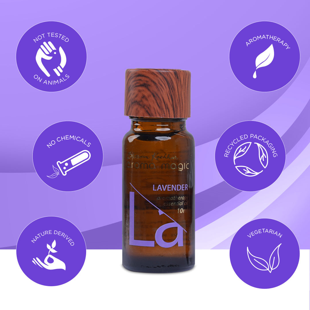 Aroma Magic Lavender Essential Oil - Calm, Heal & Soothe Pain, 10ml - Image 6 - Buy from Indicrest