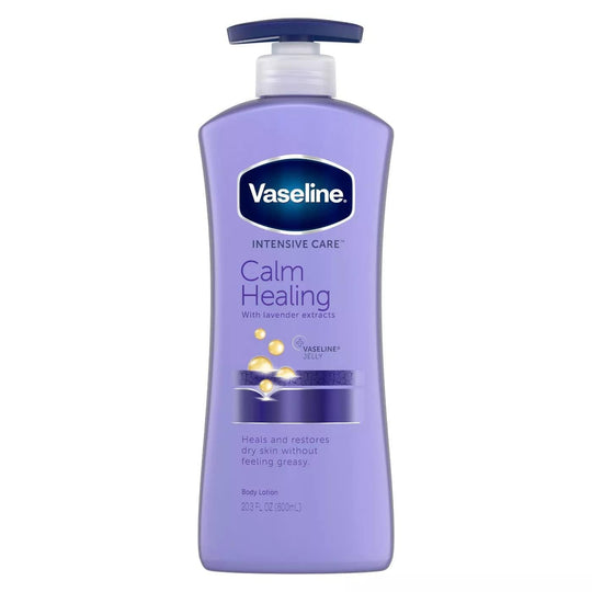 Vaseline Calm Healing Body Lotion, 600ml | Deep Moisturisation with Lavender Extract for Smooth & Relaxed Skin Buy at Indicrest