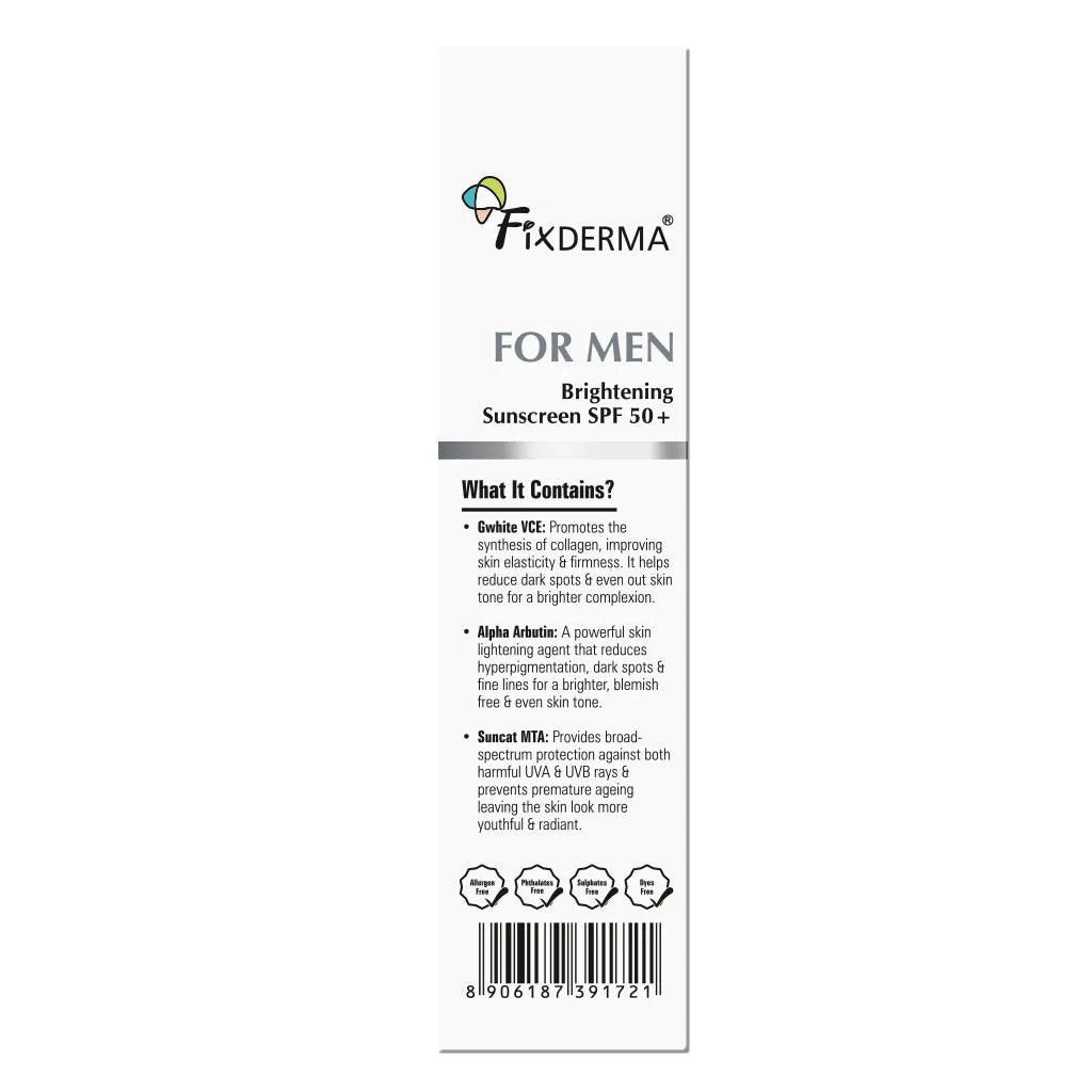 Fixderma FOR MEN Brightening Sunscreen SPF 50+, 50g - Image 8 - Buy from Indicrest