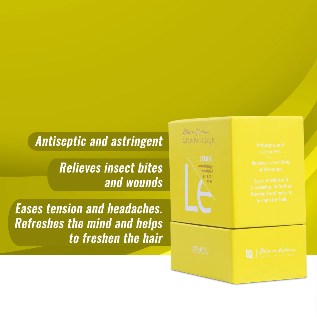 Aroma Magic Lemon Essential Oil For Skin Glow & Ease Headaches, 10ml - Image 3 - Buy from Indicrest