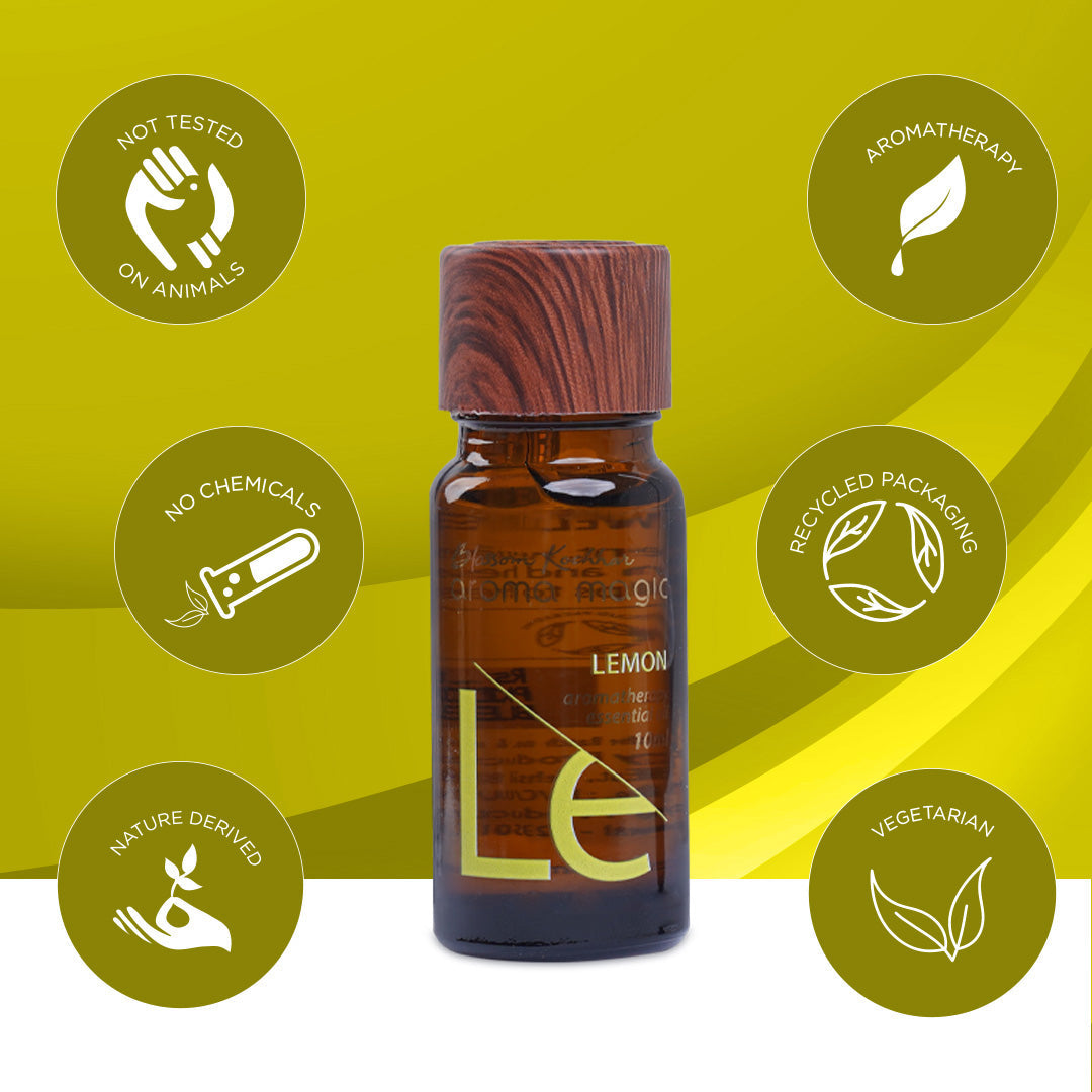 Aroma Magic Lemon Essential Oil For Skin Glow & Ease Headaches, 10ml - Image 6 - Buy from Indicrest