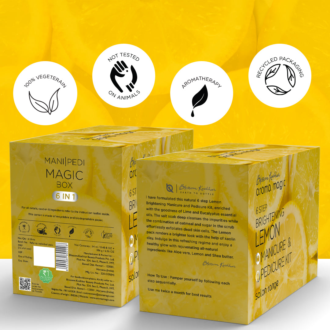 Aroma Magic Lemon Brightening Pedicure and Manicure Kit For Radiant Skin - Image 9 - Buy from Indicrest