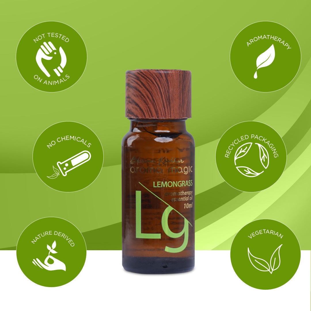 Aroma Magic Lemongrass Essential Oil Online - Freshens Air & Treats Insect Bites, 10ml - Image 6 - Buy from Indicrest
