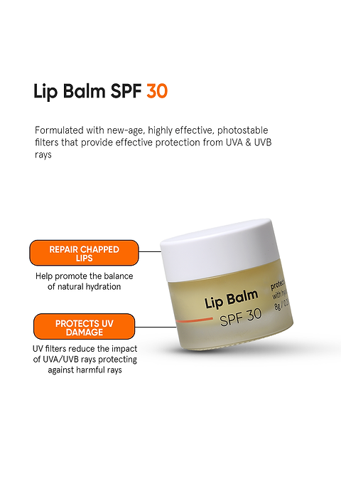 Minimalist Lip Balm SPF 30 For nourishing SPF balm that protects, heals and nourishes dry, chapped, and irritated lips, 8g - Image 2 - Buy from Indicrest