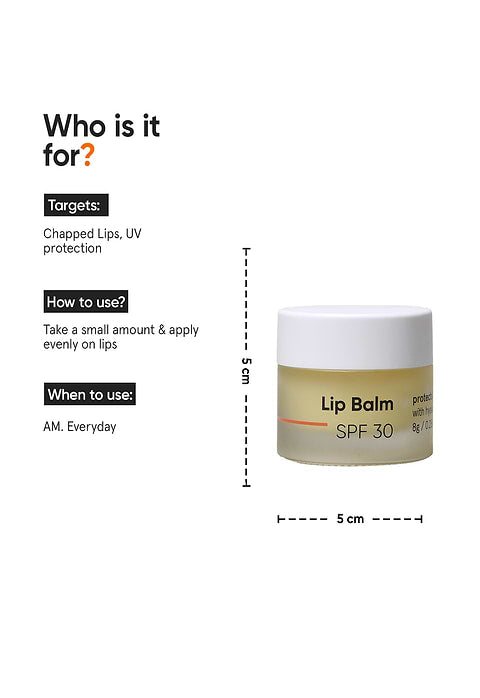 Minimalist Lip Balm SPF 30 For nourishing SPF balm that protects, heals and nourishes dry, chapped, and irritated lips, 8g - Image 3 - Buy from Indicrest