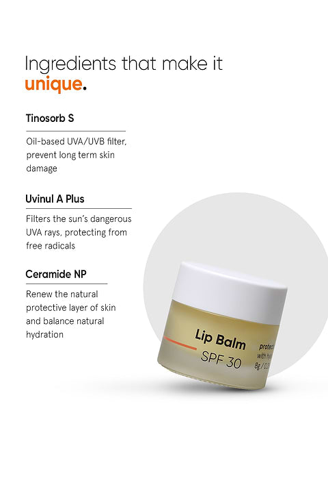 Minimalist Lip Balm SPF 30 For nourishing SPF balm that protects, heals and nourishes dry, chapped, and irritated lips, 8g - Image 4 - Buy from Indicrest