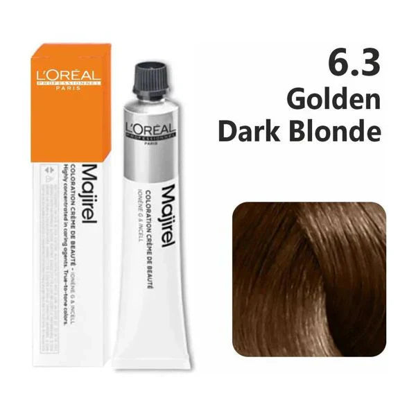L'Oreal  Professionnel Paris - Majirel - 6.3 (Golden Dark Blonde) - Mix 1:1.5 - (49.5g) - Indicrest
