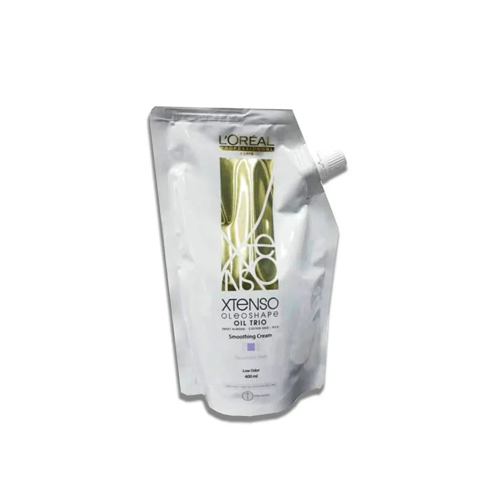 L'Oreal  Professionnel Paris Xtenso Oleo Shape Oil Trio Smoothing Cream Extra Resistant Hair - (400ml) - Indicrest
