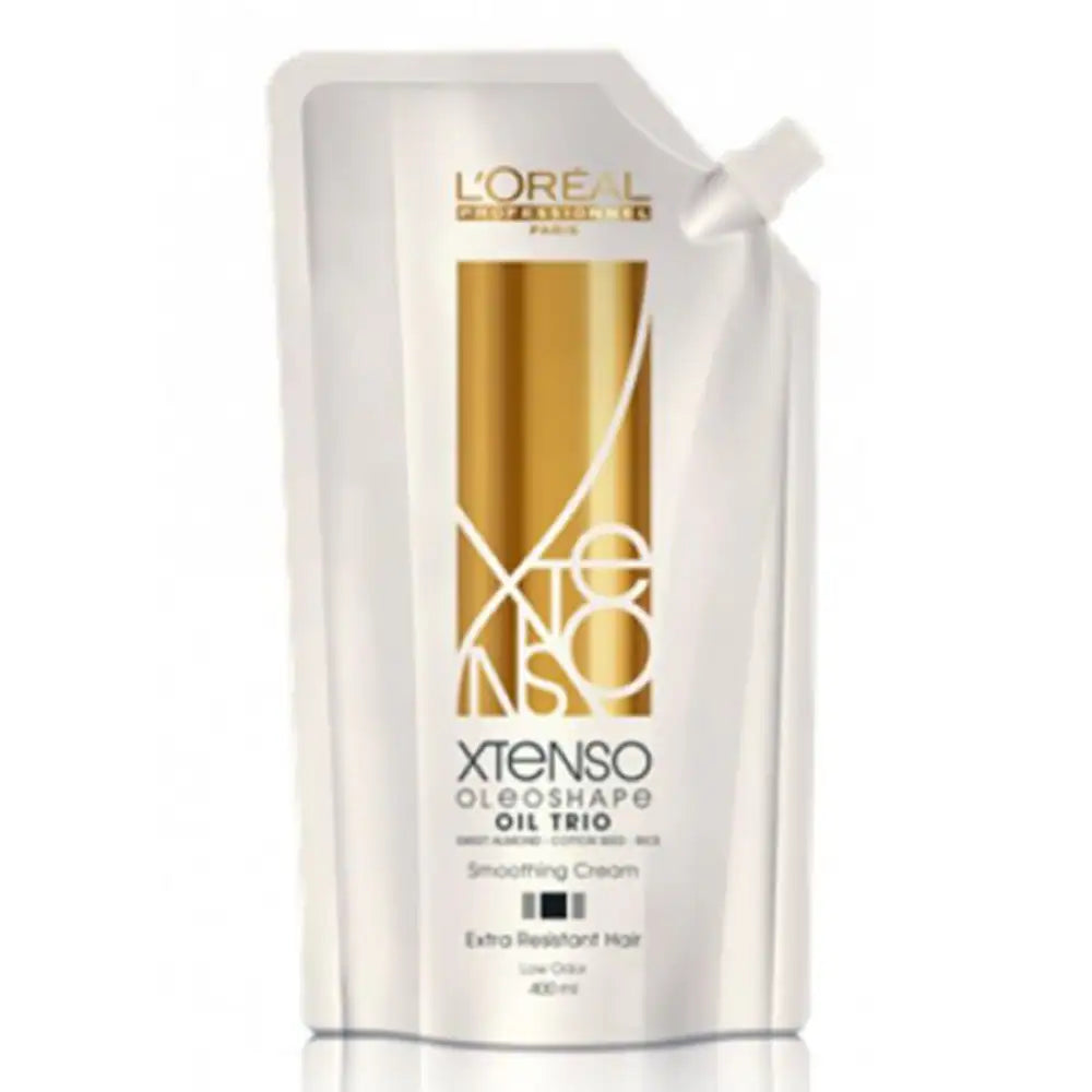 L'Oreal  Professionnel Paris Xtenso Oleo Shape Oil Trio Smoothing Cream Extra Resistant Hair - (480ml) - Indicrest