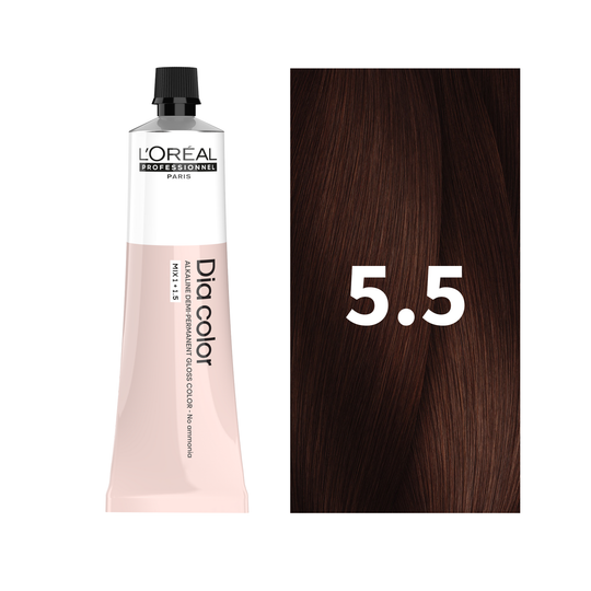 L'Oreal Professionnel Paris Dia Color 5.5 - Mahogany Light Brown Hair Color, 60ml Buy at Indicrest