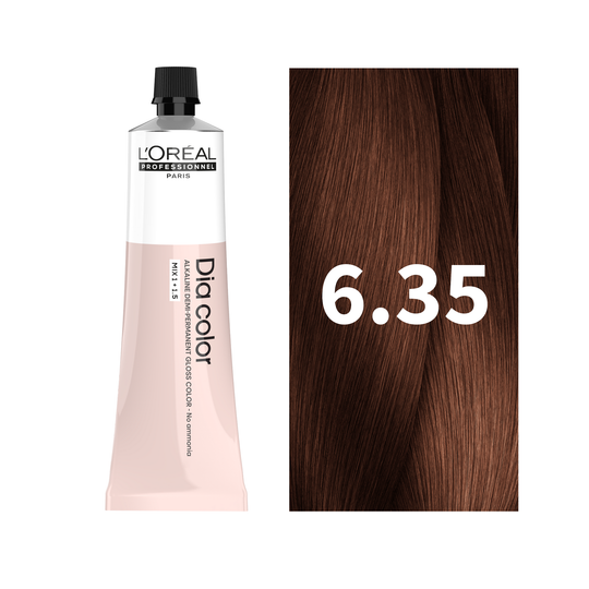 L'Oreal Professionnel Paris Dia Color 6.35 Hair Color, 60ml Buy at Indicrest