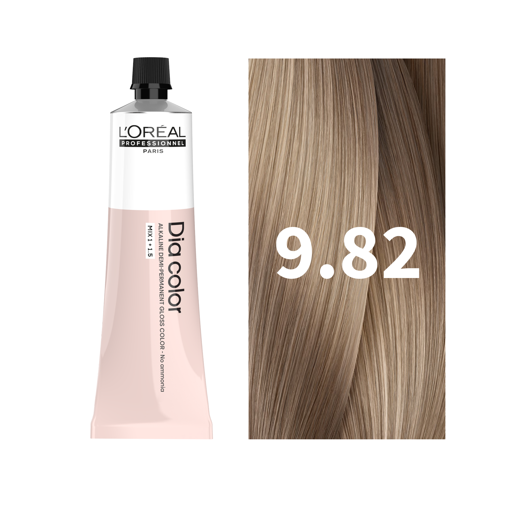 L'Oreal Professionnel Paris Dia Color 9.82 - Blonde Iridescent Mocha Hair Color, 60ml Buy at Indicrest