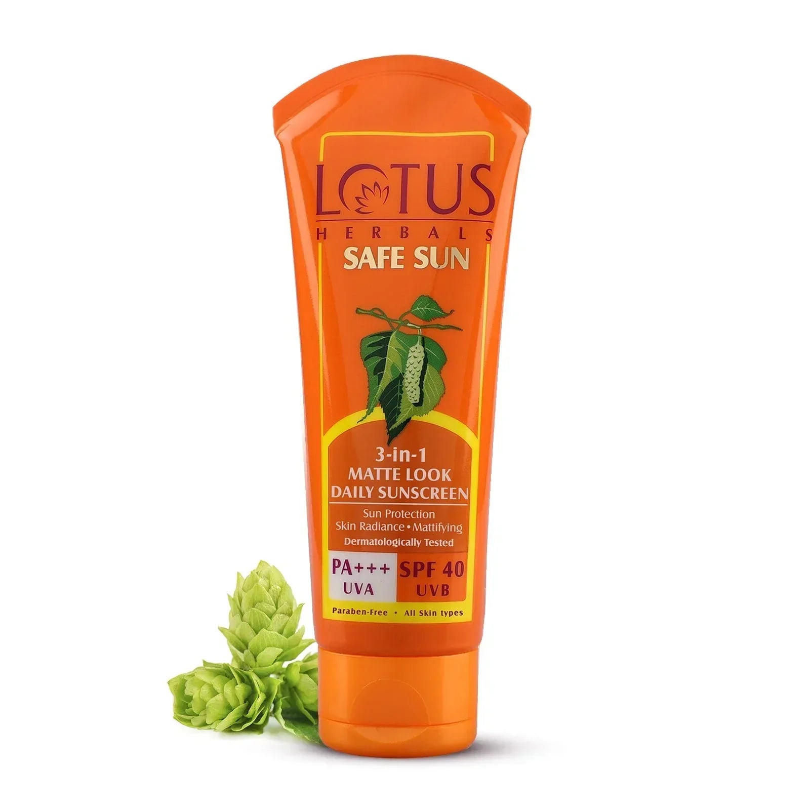 Lotus Herbals Safe Sun 3-In-1 Matte Look Daily SunScreen PA+++UVA, SPF 70, (50g) - Indicrest