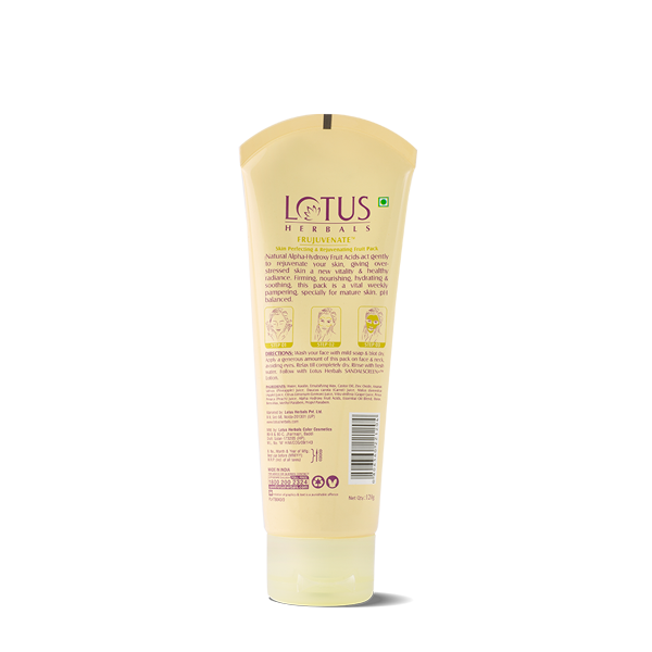 Lotus Herbals Frujuvenate Skin Perfecting & Rejuvenating Fruit Pack, 350g