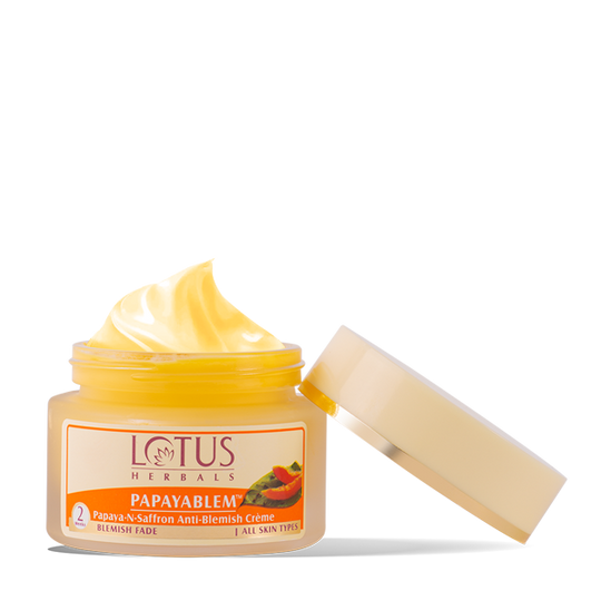 Lotus Herbals Papaya Blem Papaya-n-Saffron Anti-Blemish Cream, 250g