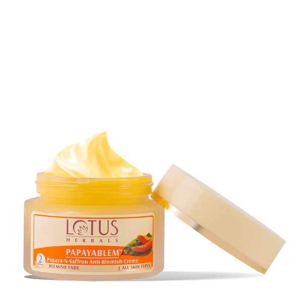 Lotus Herbals Papaya Blem Papaya-n-Saffron Anti-Blemish Cream, 250g