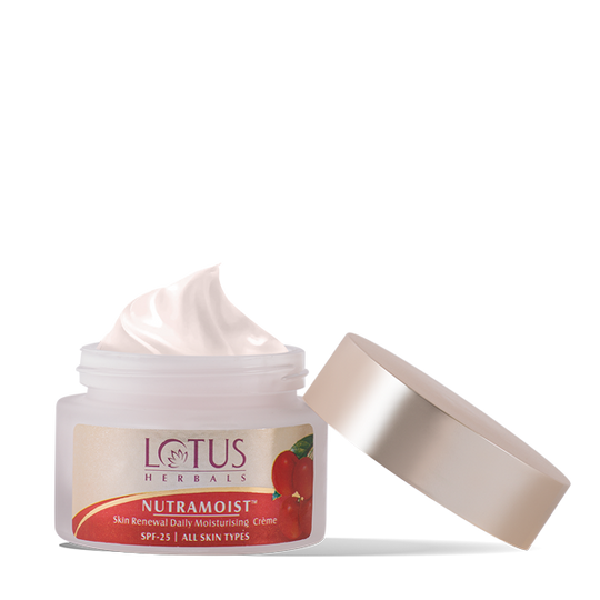Lotus Herbals Nutramoist Skin Renewal Daily Moisturising Cream SPF-25, 50g