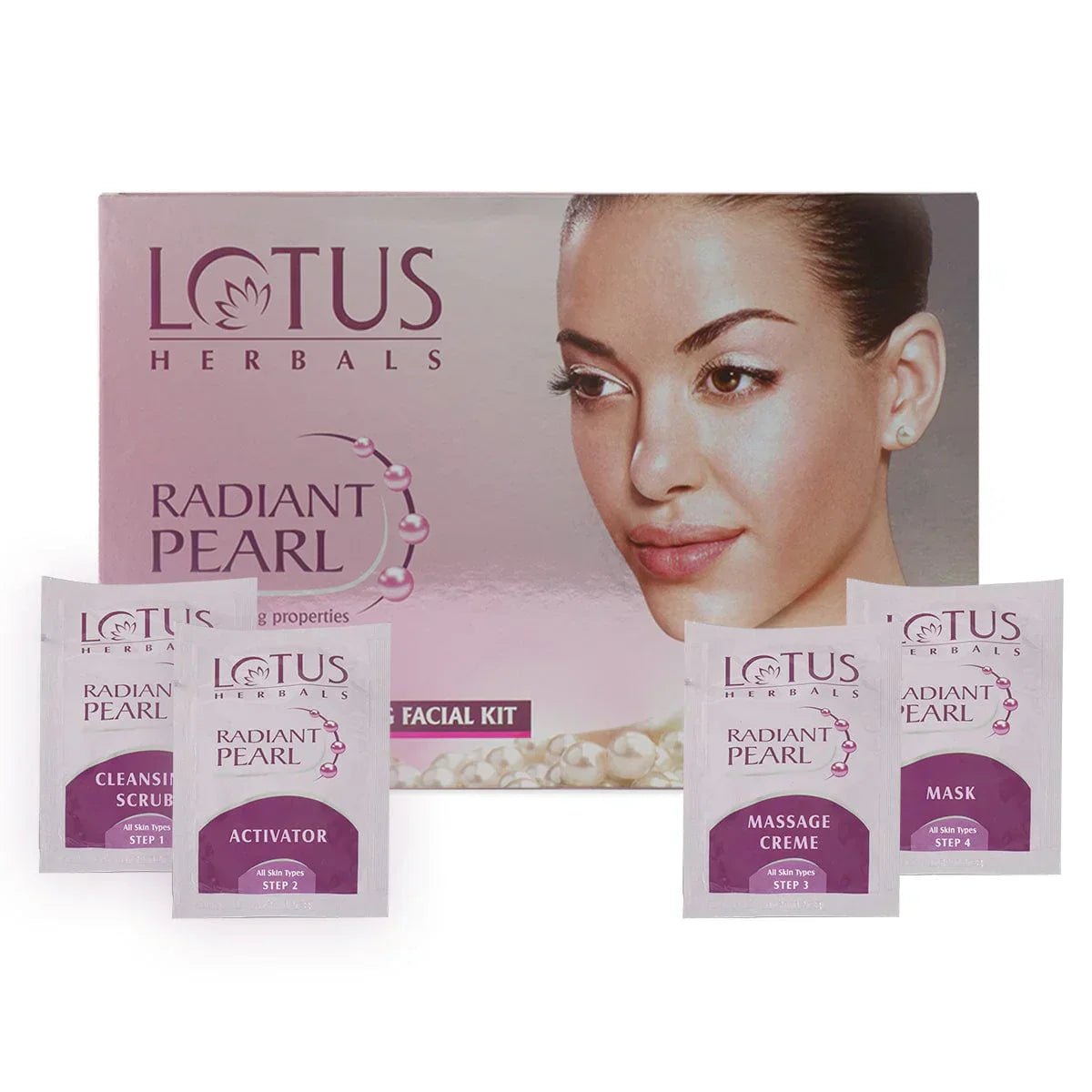 Lotus Herbals Radiant Pearl Cellular Lightening Single Facial Kit - Indicrest