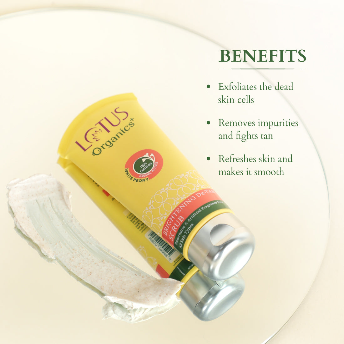 Lotus Organics+ Sheer Brightening Mineral Sunscreen SPF 50, 50g | Protect & Brighten, 50g