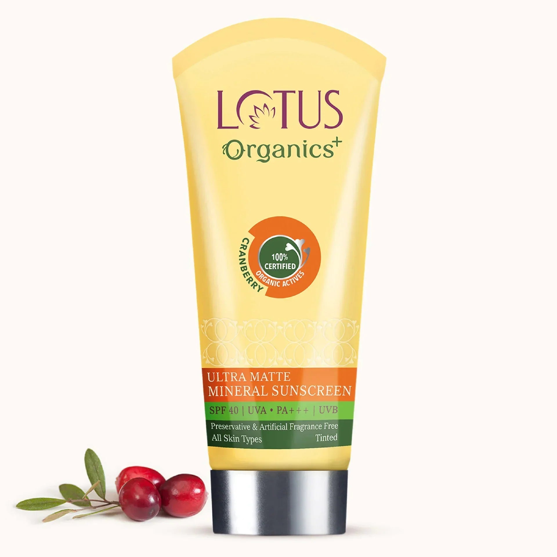 LOTUS ORG Ultra Matte Mineral Sunscreen SPF40 100g - Indicrest