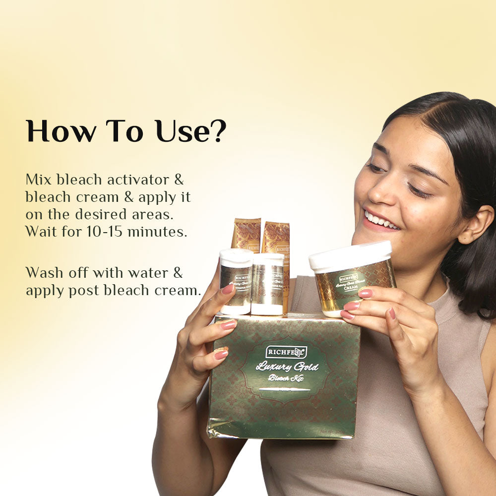 Richfeell Luxury Gold Bleach Kit 320 G Pack of 2 - Image 4 - Buy from Indicrest