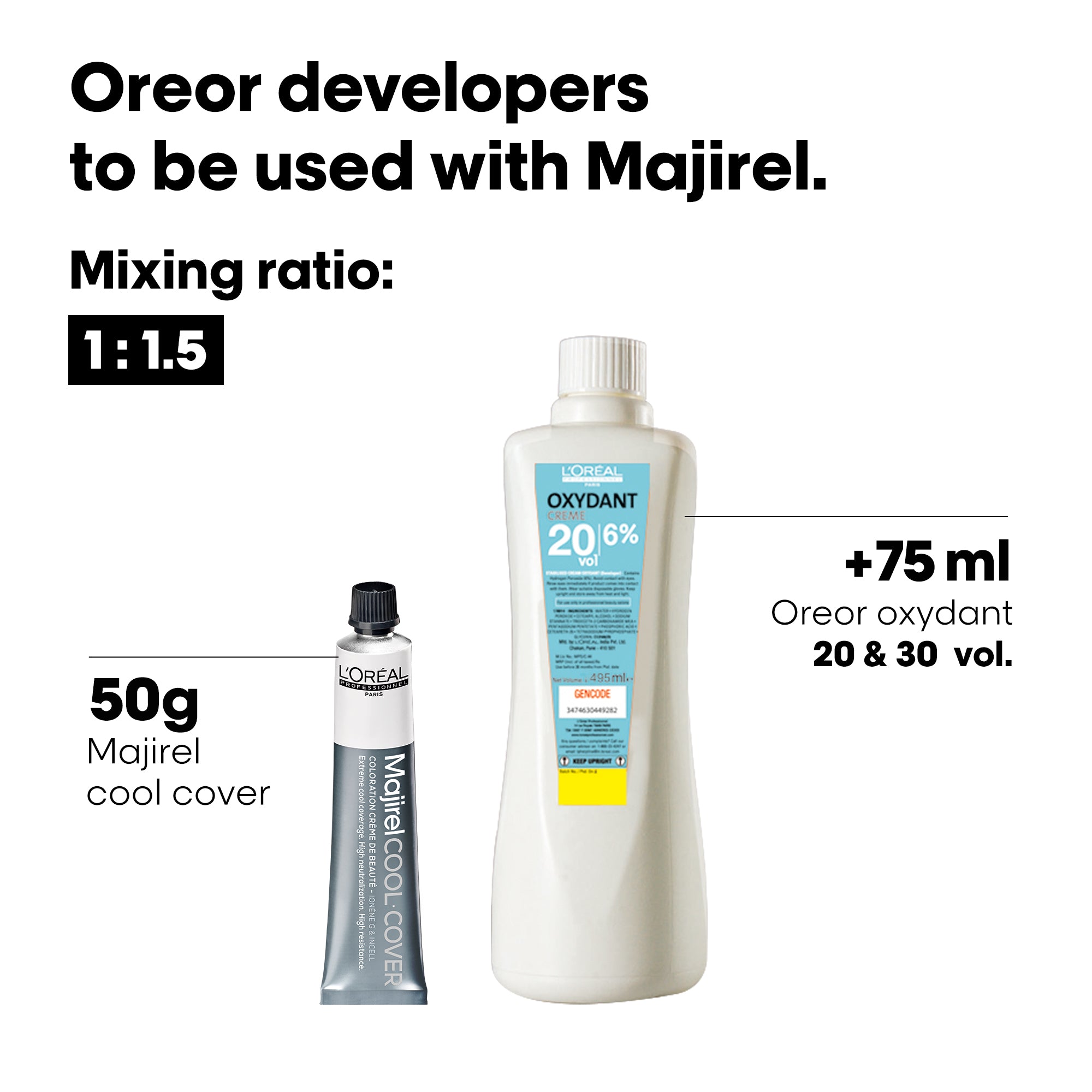 L'Oreal Professionnel Paris Majirel - Cool Cover 5.1 (Light Ash Brown) Hair Color, 49.5 g Buy at Indicrest Image 5