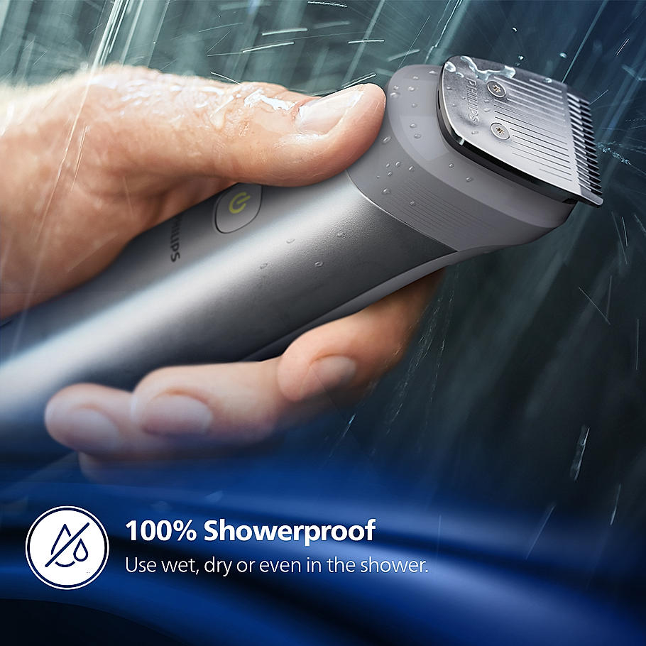 Philips Body Trimmer- for Men Skin Safe Grooming for Private Parts I 13 in 1 for Head To Toe Grooming , Twin Trim All Metal Steel Blades , 120 min Runtime , Beard Sense Technology MG5930/65