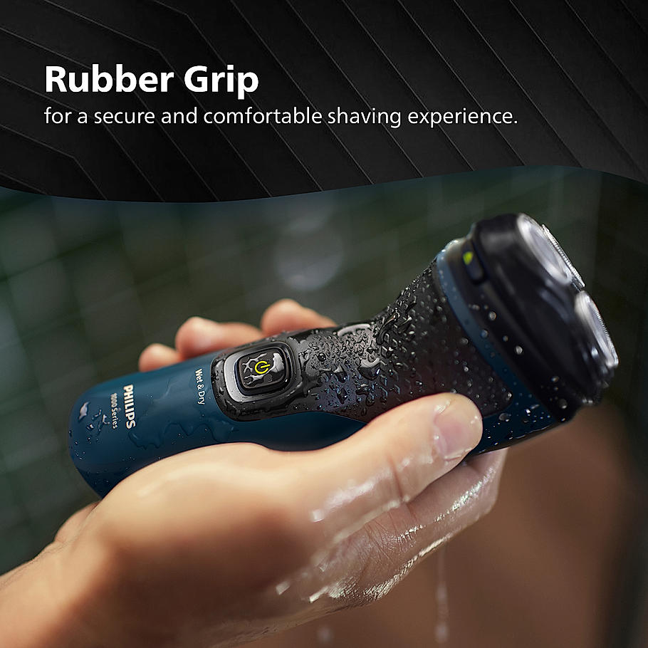 Philips Electric Shaver - I Wet and Dry Shave, 3D Floating Heads, 27 Self Sharpening Blades, Cordless, Waterproof S1151/03