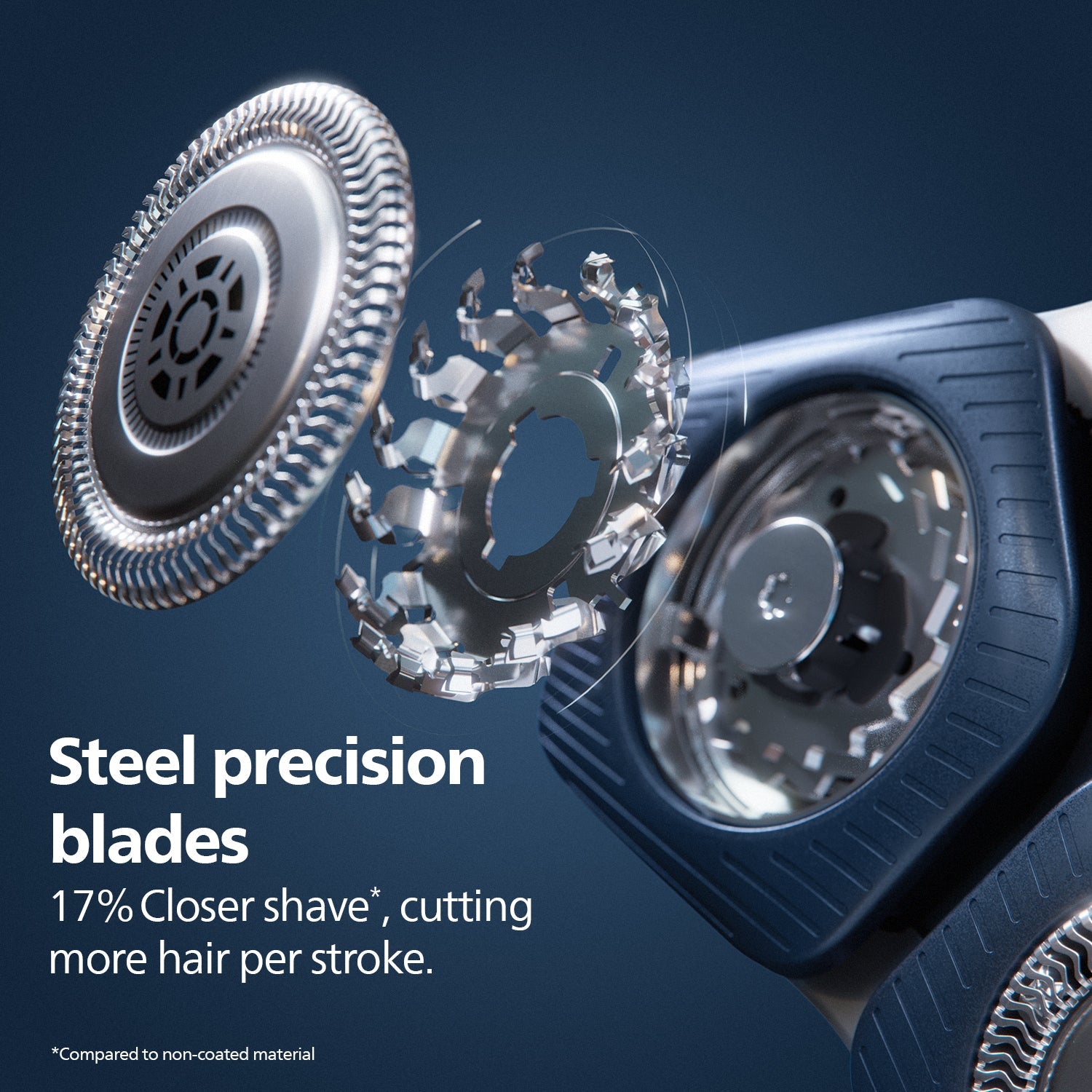 Philips Electric Shaver for Men | Close shave, advanced skin protection with advanced SkinIQ Technology | Smooth glide, close shave, even on 3-day beards | Senses, Adapts and guides on the correct motion | 360 D Flexing heads | S7887/35