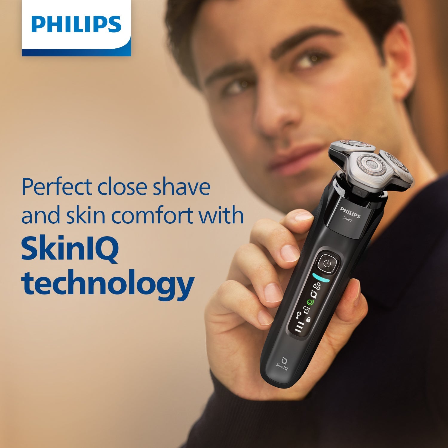 Philips Electric Shaver for Men | Wet&Dry Electric Shaver with SkinIQ | Triple Action Lift&Cut Technology | Dual SteelPrecision Blades | 360Â° Precision Flexing Head | Power Adapt Sensors | Triple Action Lift&Cut | X9000/10