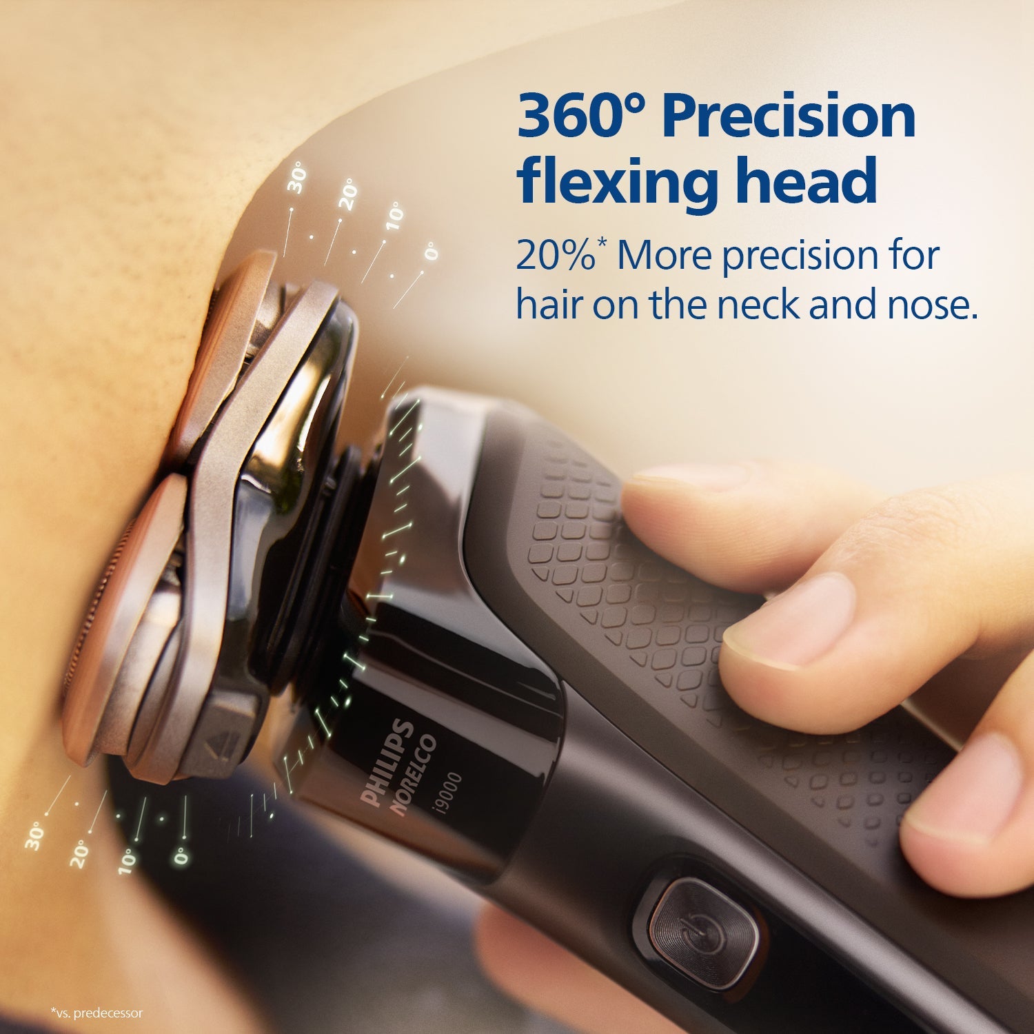 Philips Electric Shaver for Men | Wet&Dry Electric Shaver with SkinIQ | Triple Action Lift&Cut Technology | Dual SteelPrecision Blades | 360Â° Precision Flexing Head | Power Adapt Sensors | Triple Action Lift&Cut | X9000/10